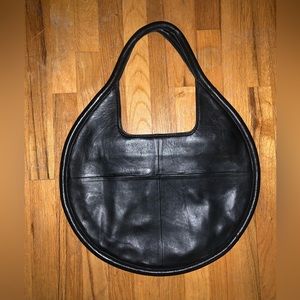 Anthropologie Julien Leather Tote Bag in Black